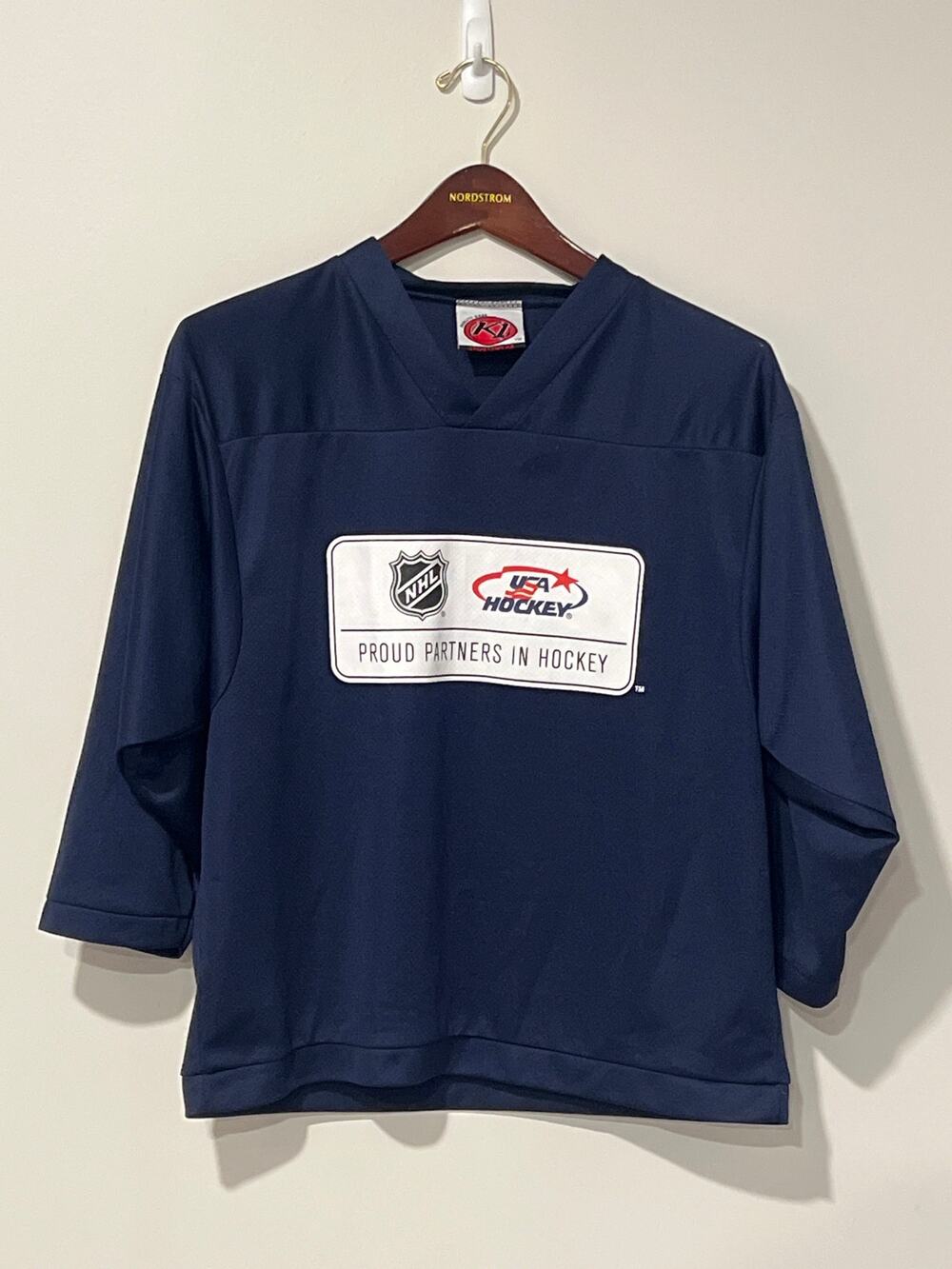 K1 - Youth Medium, Navy Blue Hockey Practice Jersey, USA hockey, 1536U